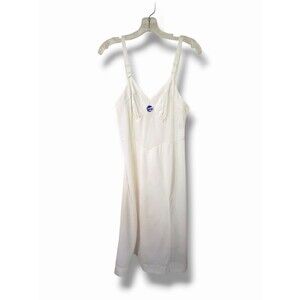VTG 1960s Aristocraft Lingerie Slip Dress Deadstock Rare Size 34 White Nylon